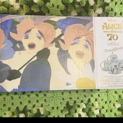 Alice In Wonderland  Anniversary Mary Blair Tea Cup Saucer Set of 4 Fine China