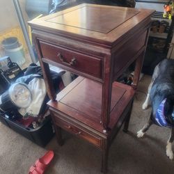 Matching Wood End Tables / Nightstands (Set of 2)