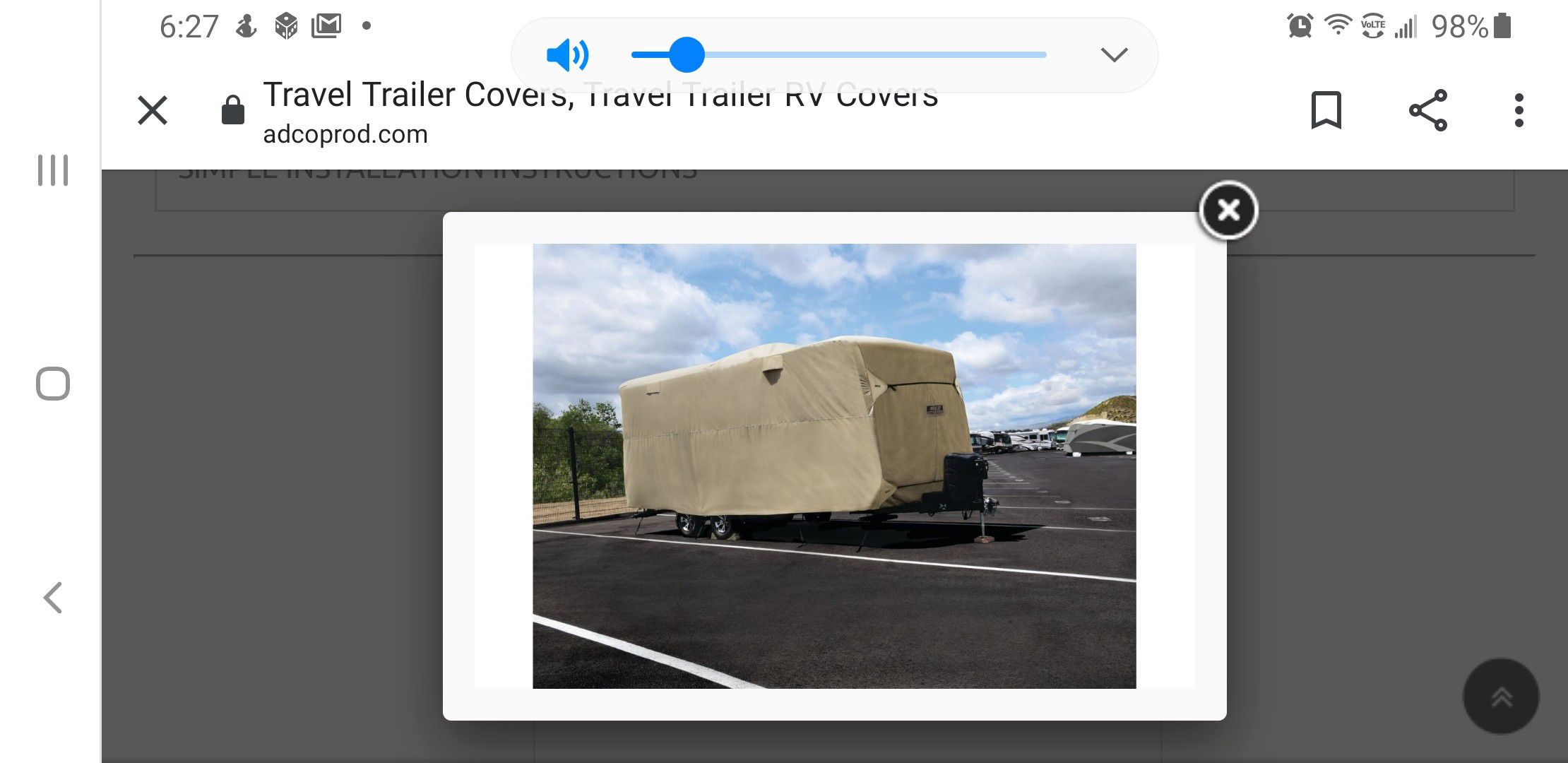 Adco travel trailer cover 28 ft - 30 ft length