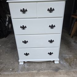 Refinished 4-Drawer Wood Dresser 