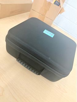 Black Hard Zip Carry Case for Lens Accessory, Universal, Accessory Compartments