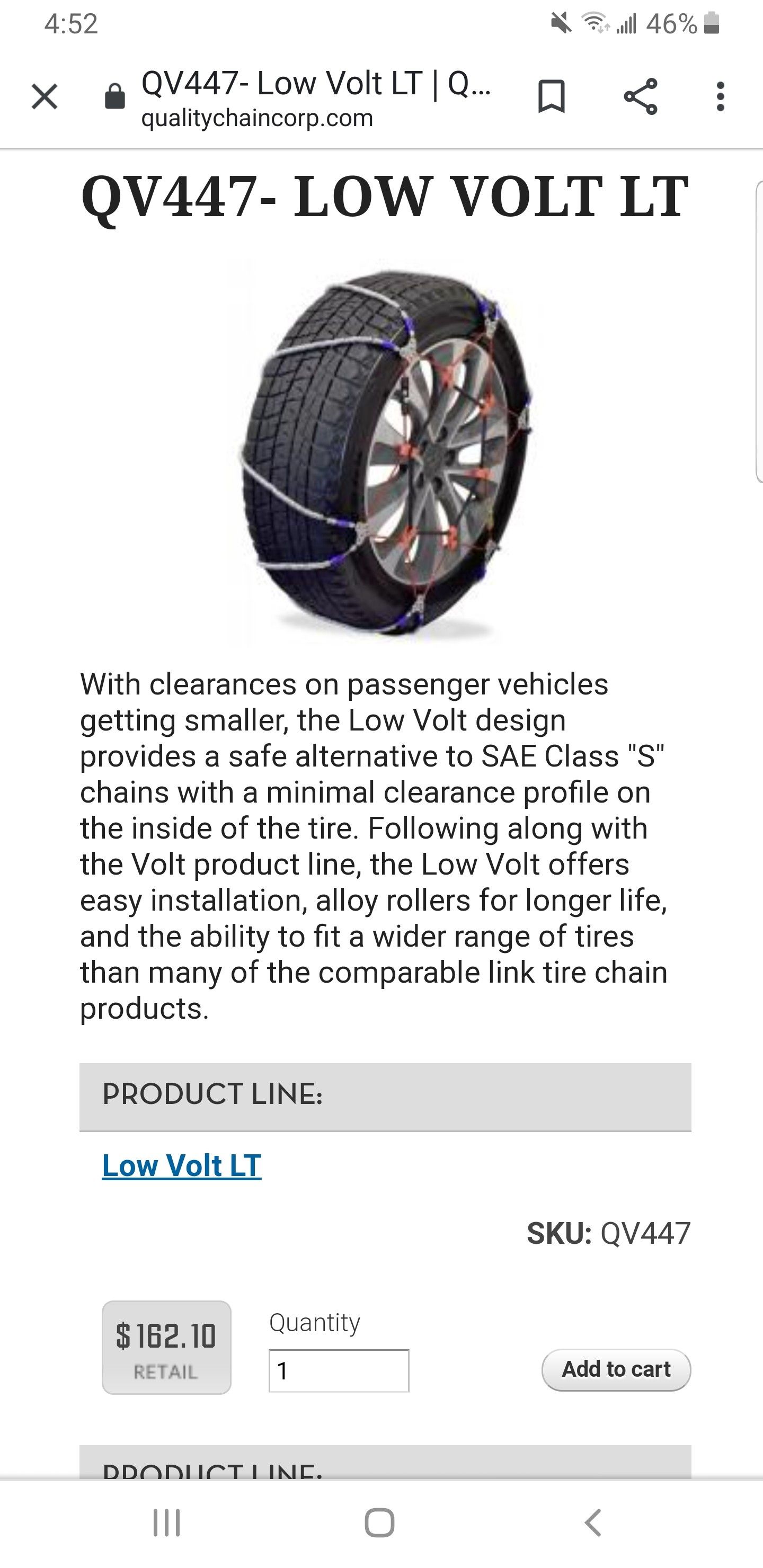 Snow Chains, Lightning Cable
