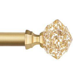 Adjustable Curtain Rods, 32"x 86", Luxury Gold