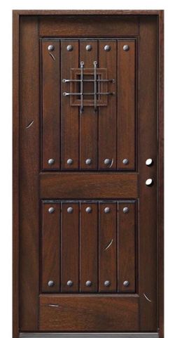 ‼️ NEW, high quality hardwood MAHOGANY RUSTIC MEDITERRANEAN EXTERIOR front DOOR, original price over $ 2000 ‼️PLEASE, CHECK MY OTHER LISTINGS AND FOLL