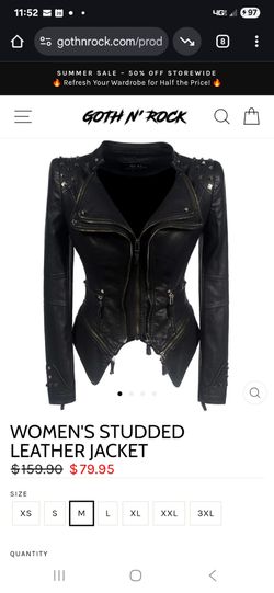 Faux Leather Jacket..2 Available