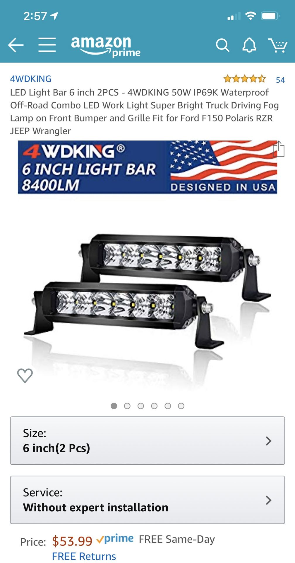 LED automotive truck Jeep light bar
