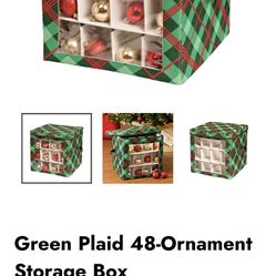 Ornament Storage Cube (Very Merry Plaid by HCD)