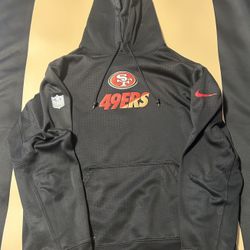 Nike San Francisco 49ers Hoodie Sweatshirt Men Medium On Field Therma Fit FLAW