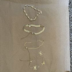 gold anklet 