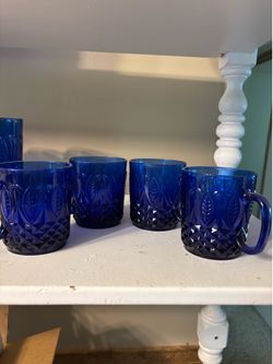Vintage Avon Royal Sapphire Glassware