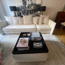 West elm sofa/sectional with Ottoman 