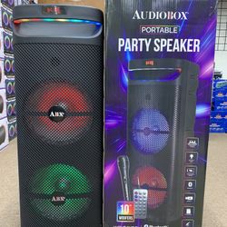 ABX-2010R Dual 10" Party Bluetooth Speaker