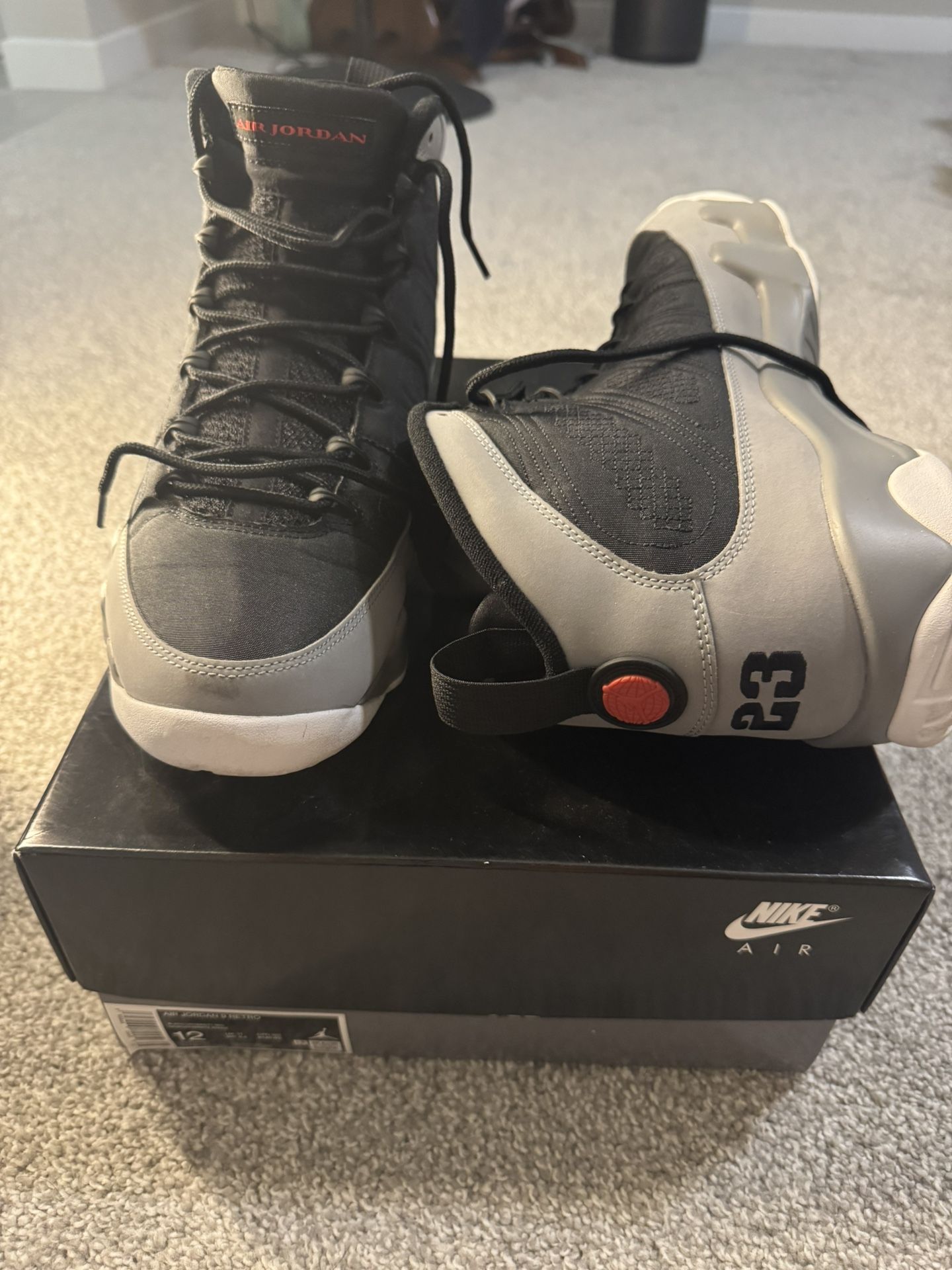 Air Jordan 9 Particle Grey Size 12