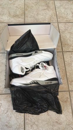 Air Jordan 5 White Cement Sneakers
