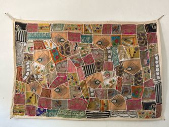 Beaded artisan wall hanging
