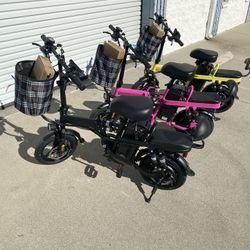 A9 500W Electric Commuter Foldable Bike Multi Point Suspension And Rear Seat
