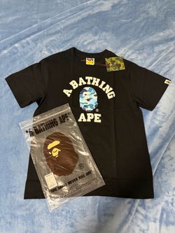 Bape Shirt Black and blue Camo Size M