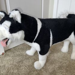 Melissa & Doug Giant Siberian Husky - Lifelike Stuffed Animal Dog (over 2 feet tall)
