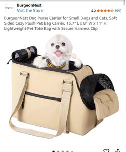 BurgeonNest Soft-Sided Pet Carrier Tote Bag