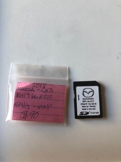 Mazda cx3 SD card