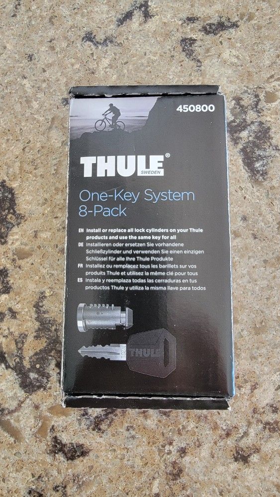 Thule locks 450800 one-key system 8-pack