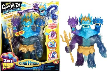 Heroes of Goo Jit Zu Deep Goo Sea King Hydra Figure with Triple Attack 3 in 1 Goo Power. Plus Light and Sound Battle Action!