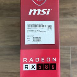 MSI Radeon RX 580 Gaming 8GB GDDR5