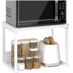 MARTY Kitchen Countertop Organizer Cabinet Shelf, 17x12.4 Large Spice Racks Counter Shelf Microwave Oven Rack Desktop Storage Organization for Kitchen