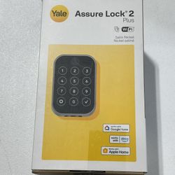 Yale Assure Lock 2 Plus with Wi-Fi and Apple Home Keys, Black Suede YRD450