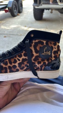 Christian Louboutin Louis Orlato Leopard Spike size 10