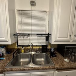 Over-the-Sink Dish Drying Rack - Black