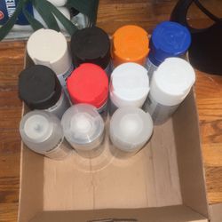 Box Of Spray Paints 