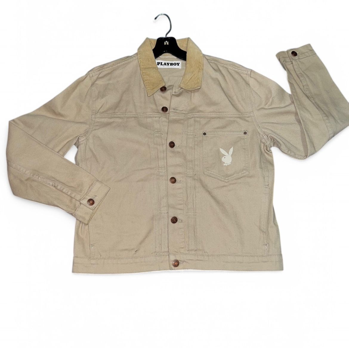 PLAYBOY TAN CREAM VINTAGE STYLED JACKET