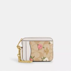 Floral Card Case Coach