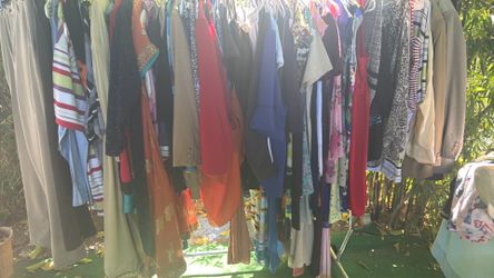 women’s clothes men’s clothes sundresses pants three dollars each