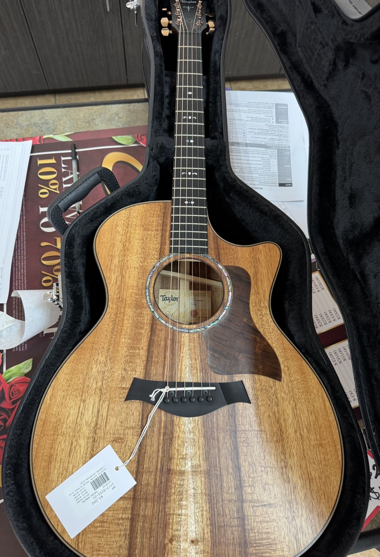 Taylor 724CE Grand Auditorium Acoustic/Electric Guitar