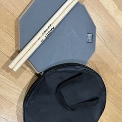 Drum Practice Pad With Music Stand 