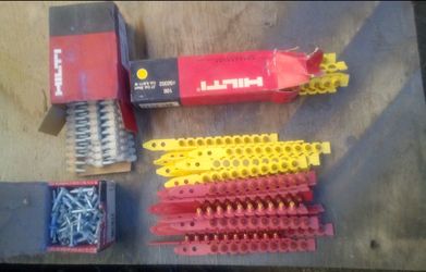 Hilti Powder Actuated Fasteners and Strips Lot