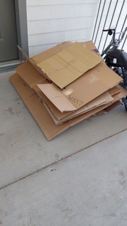 Free Boxes,  packing paper and bubble wrap.