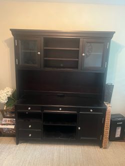 Desk and hutch