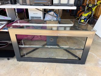 Glass TV stand