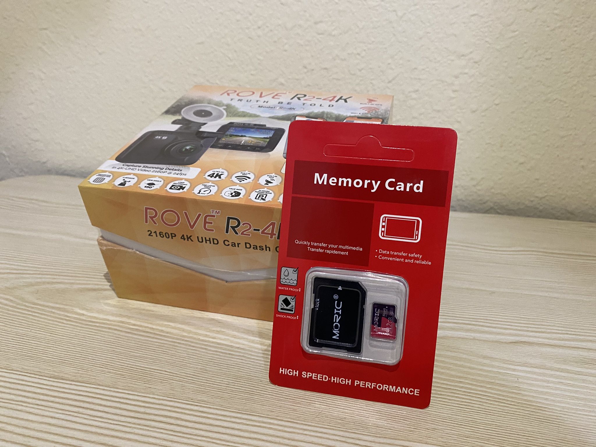 Rove R2-4k Dash-cam + 512gb SD Card for Sale in Covington, WA