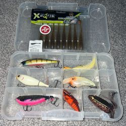 Fishing container full of lures
