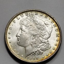 1888 Uncirculated Silver Morgan Dollar 