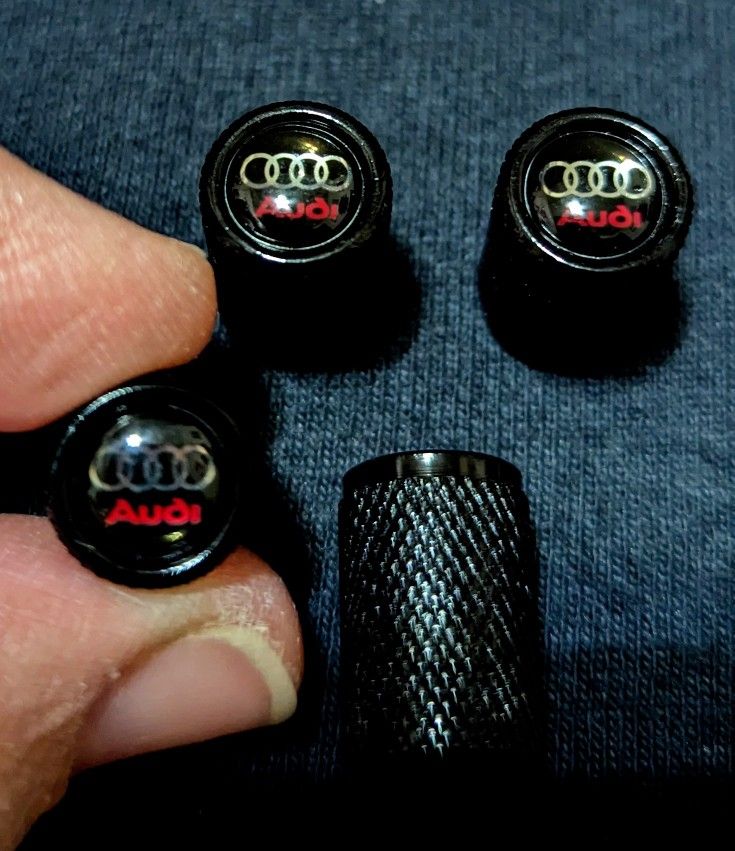 STOCKING STUFFER! AUDI TIRE VALVE CAPS