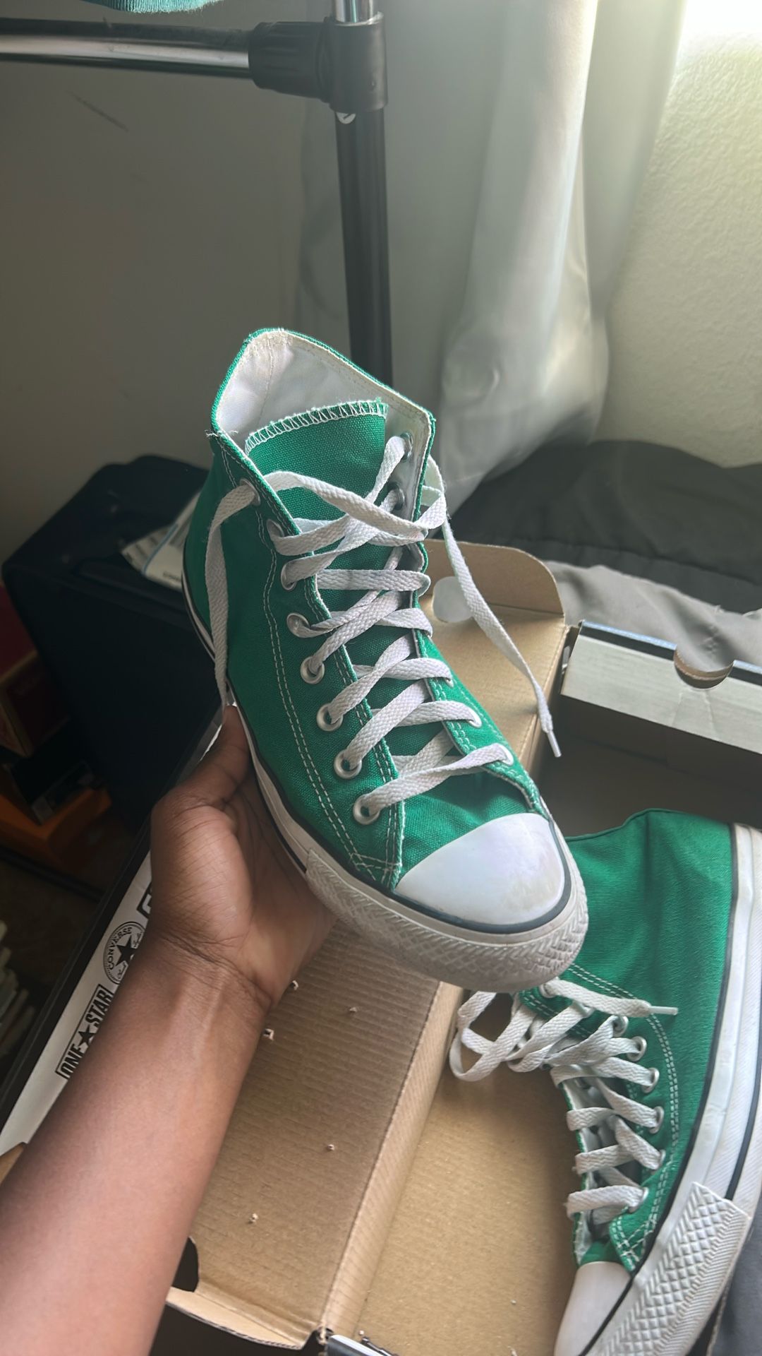 green high chuck taylors