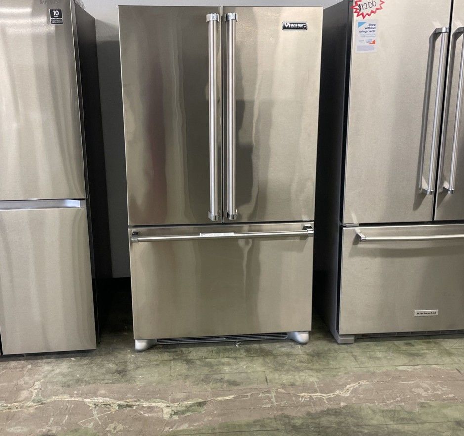 Viking French Door Refrigerator Stainless Steel