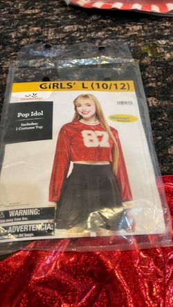 Girls Pop Idol Halloween Costume Top Size L 10/12