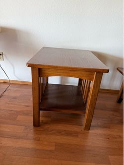Arts and Crafts Mission Style End Tables and Coffee Table set
