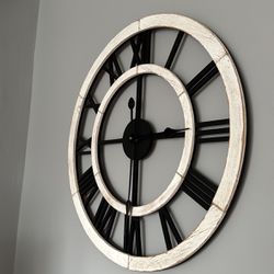 Solid Wood Clock Decor